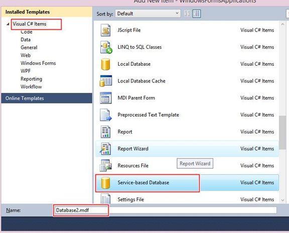 Service based datyabase